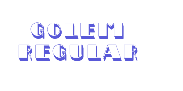 Golem Regular font free