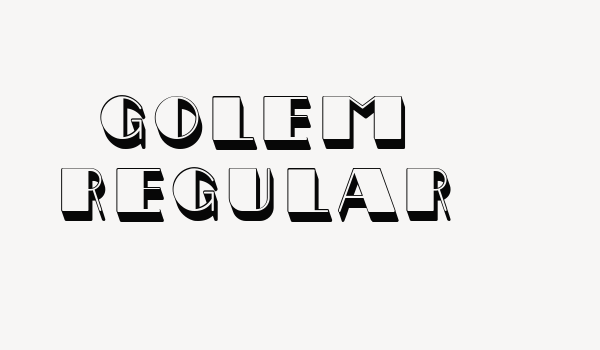 Golem Regular Font