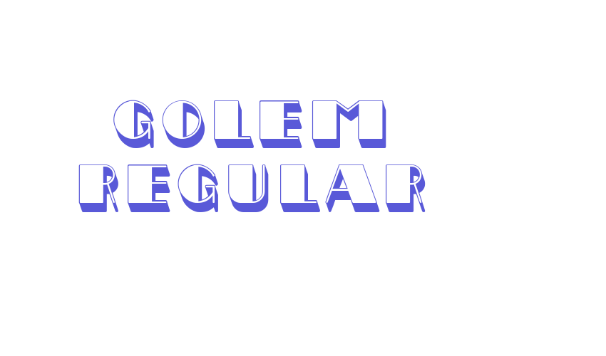 Golem Regular Font