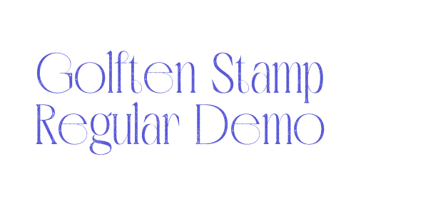 Golften Stamp Regular Demo font free