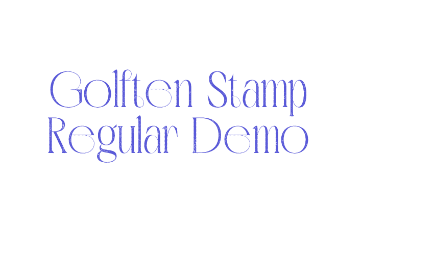 Golften Stamp Regular Demo Font