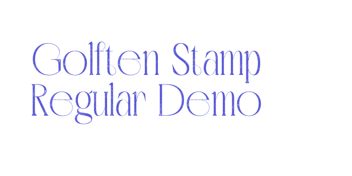 Golften Stamp Regular Demo Font Download