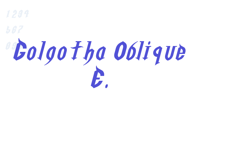 Golgotha Oblique E.-font-download