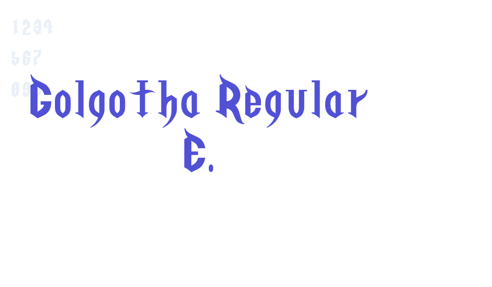 Golgotha Regular E.-font-download