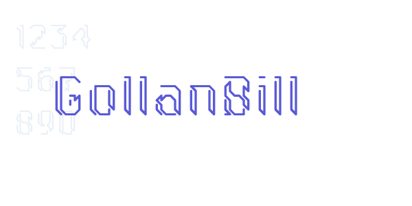 GollanBill font free