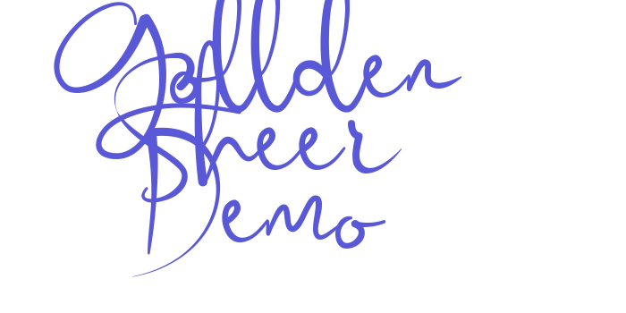 Gollden Sheer Demo Font Download