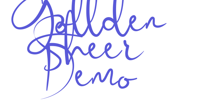 Gollden Sheer Demo Font