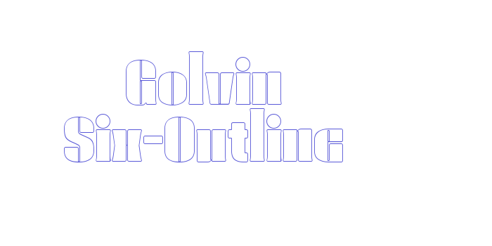 Golvin Six-Outline Font Download