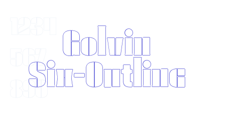 Golvin Six-Outline-font-download