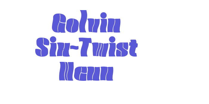 Golvin Six-Twist Neun Font Download