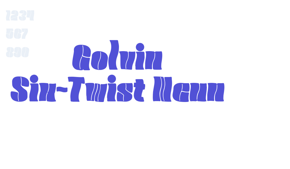 Golvin Six-Twist Neun-font-download