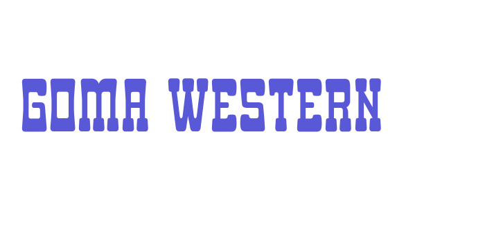 Goma Western Font Download