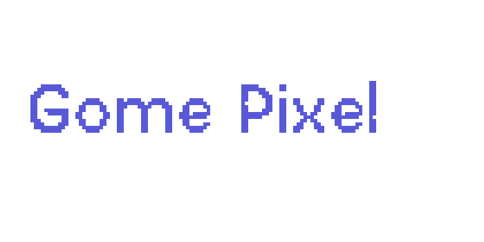 Gome Pixel Font