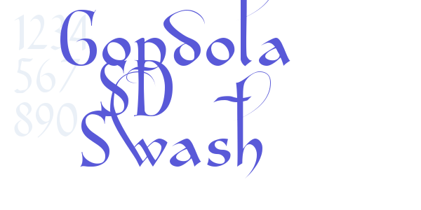 Gondola SD – Swash font free