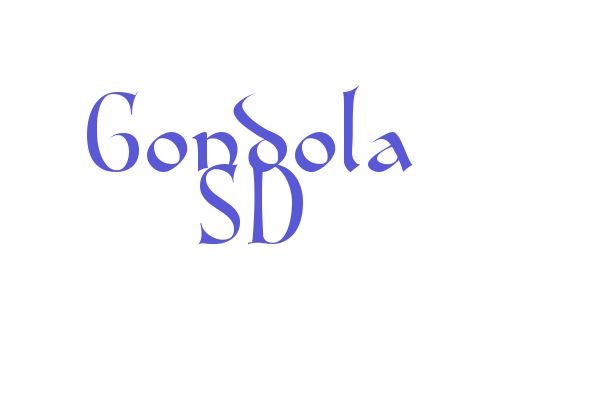 Gondola SD Font