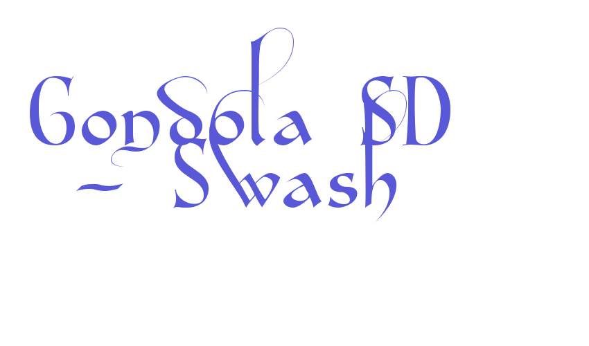 Gondola SD – Swash Font Download