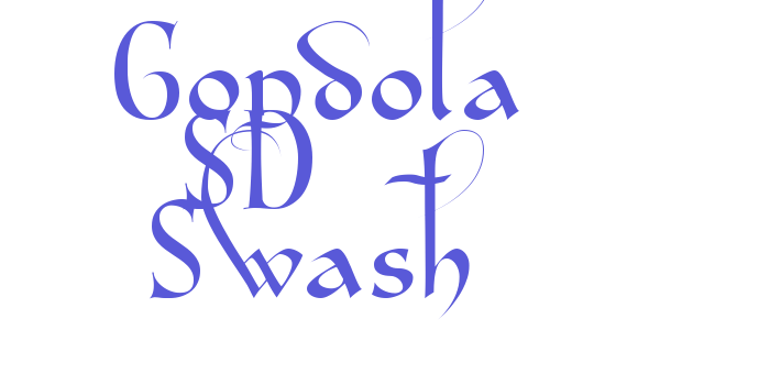 Gondola SD – Swash Font Download