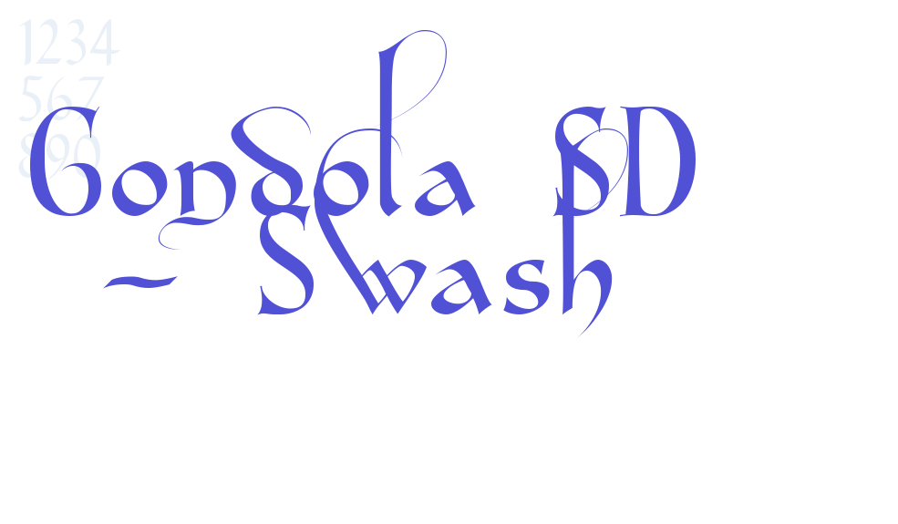 Gondola SD – Swash-font-download