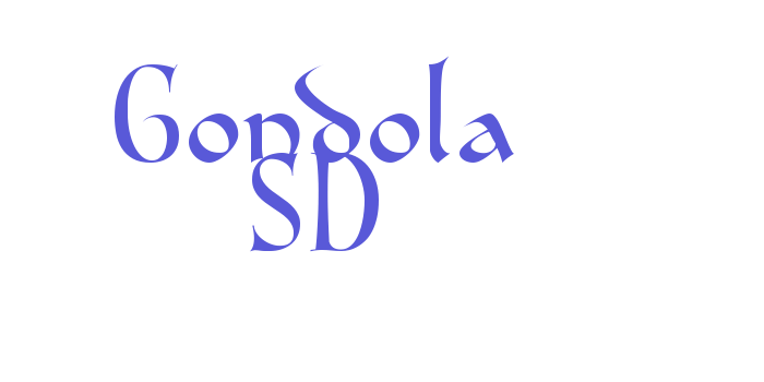 Gondola SD Font Download