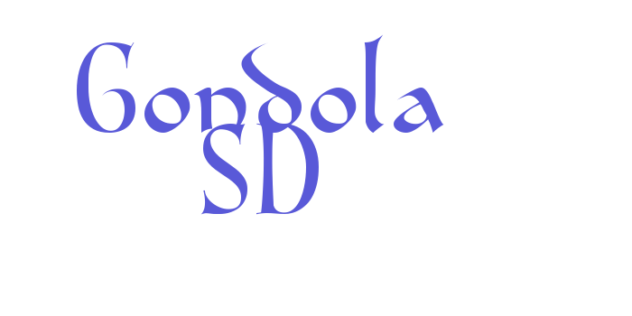 Gondola SD Font