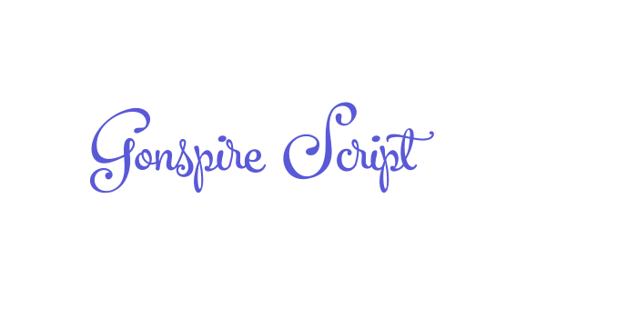 Gonspire Script Font Download