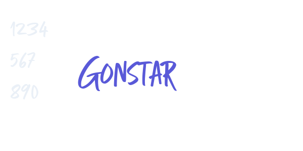 Gonstar font free