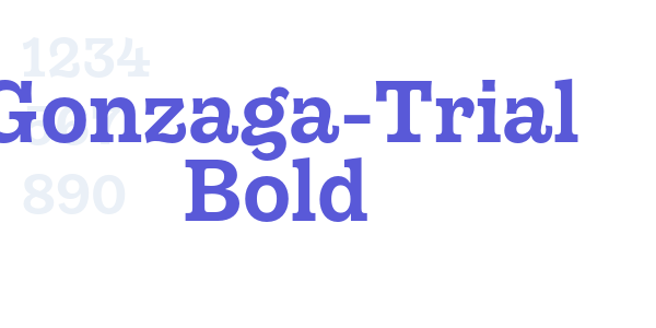 Gonzaga-Trial Bold font free