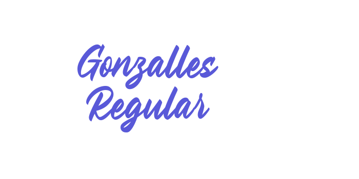 Gonzalles Regular Font Download