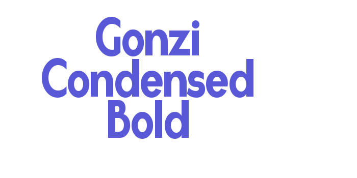 Gonzi Condensed Bold Font Download