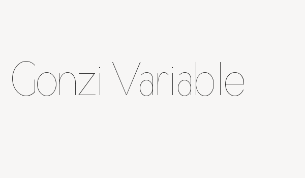 Gonzi Variable Font