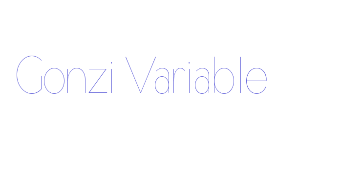 Gonzi Variable Font Download