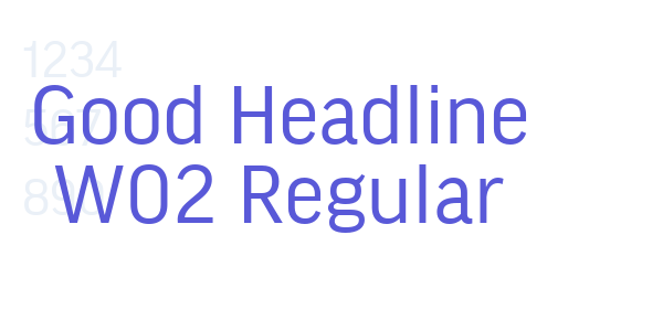 Good Headline W02 Regular font free