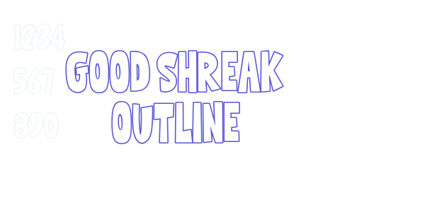 Good Shreak Outline font