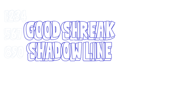 Good Shreak Shadow Line font