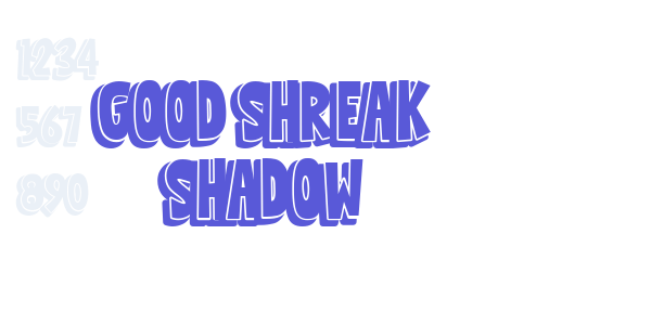 Good Shreak Shadow font free