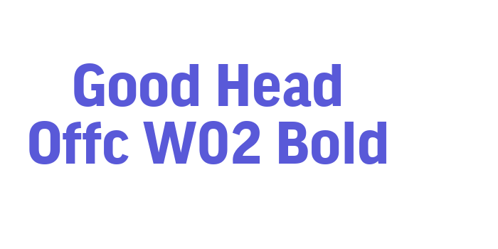 Download Good Head Offc W02 Bold Font