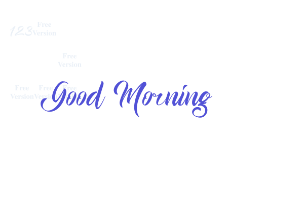 Good Morning Font Download