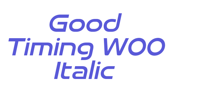 Good Timing W00 Italic Font Download