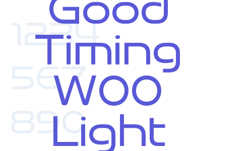 Good Timing W00 Light Font Download