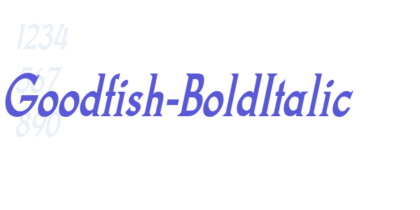 Goodfish-BoldItalic font free