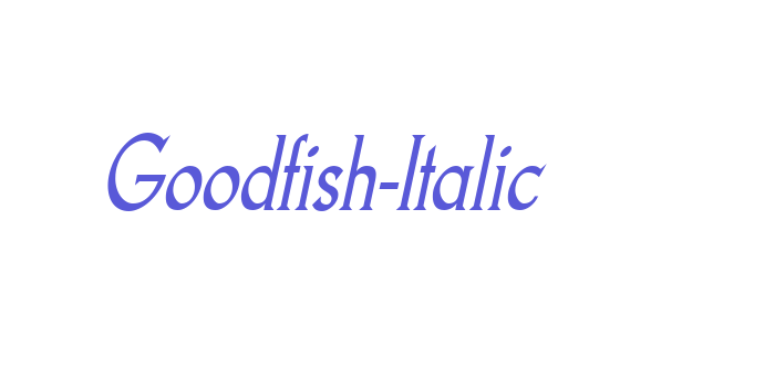 Goodfish-Italic Font Download