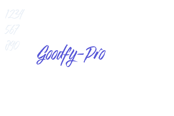 Goodfy-Pro font free