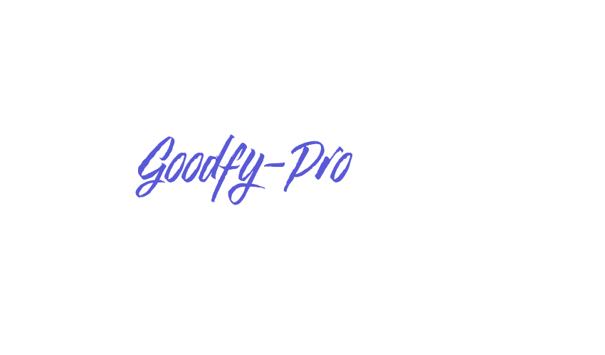 Goodfy-Pro Font