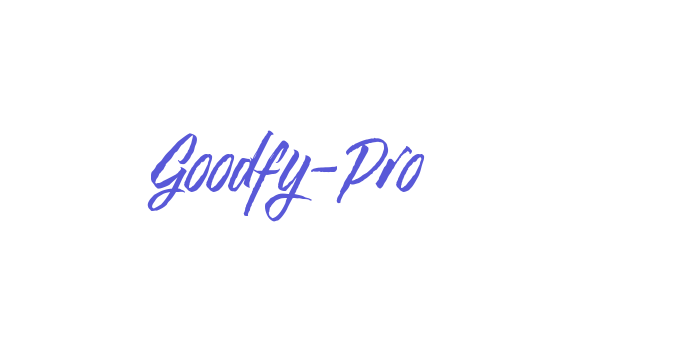 Goodfy-Pro Font Download