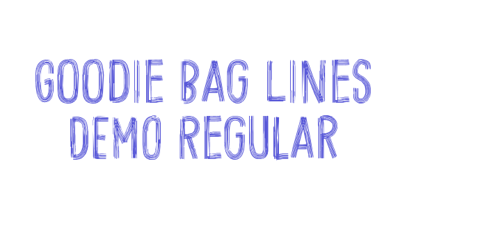 Goodie Bag Lines DEMO Regular Font Download