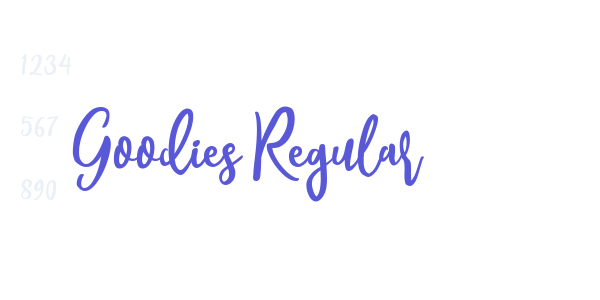 Goodies Regular font free