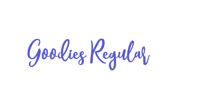 Goodies Regular Font Download