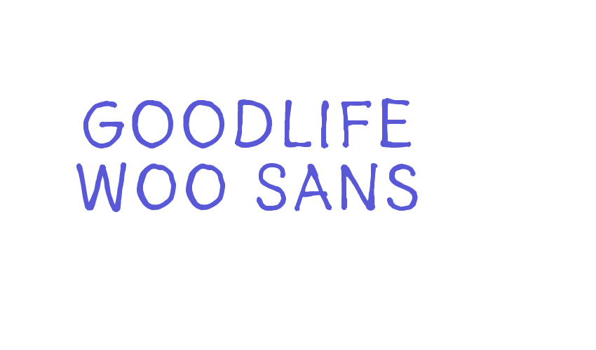 Goodlife W00 Sans Font Download