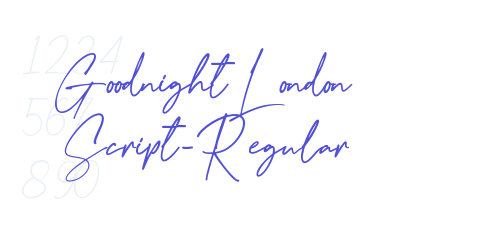 Goodnight London Script-Regular-font-download