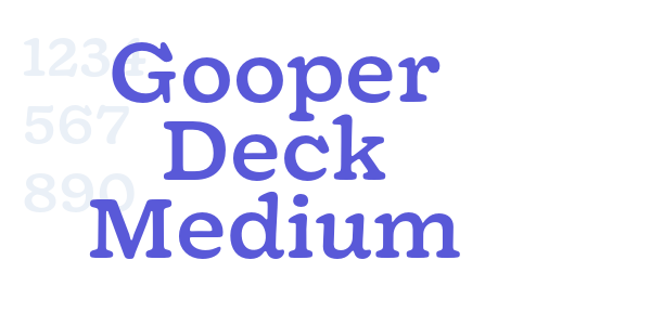 Gooper Deck Medium font free